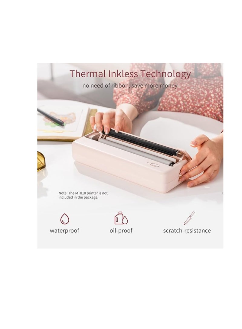 Terabyte ورق حراري، MT810 2 قطع ورق حراري A4 لطابعة MT810 خالي من BPA 10 صورة طويل الأمد مثالي لطباعة الصور والإيصالات والملاحظات وملفات PDF وصفحات الويب والصور الفورية - Image 3