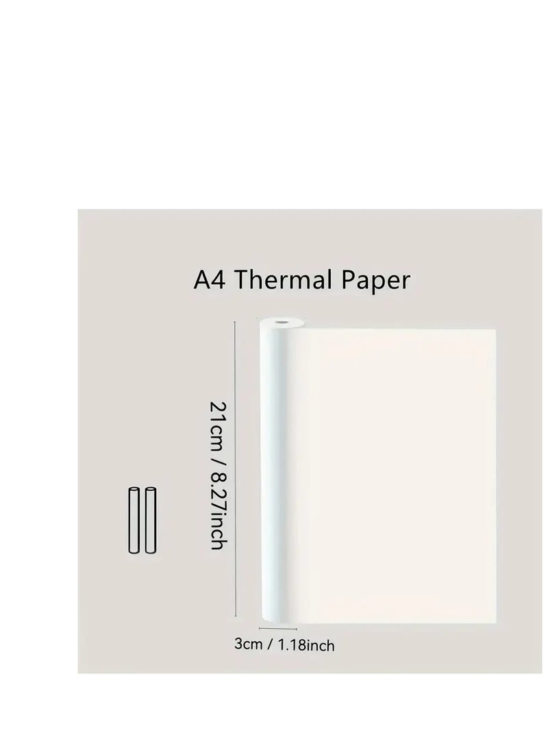Terabyte ورق حراري، MT810 2 قطع ورق حراري A4 لطابعة MT810 خالي من BPA 10 صورة طويل الأمد مثالي لطباعة الصور والإيصالات والملاحظات وملفات PDF وصفحات الويب والصور الفورية - Image 4