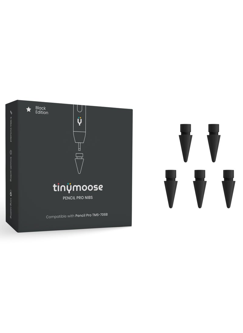 TinyMoose - 5 - Piece Pencil Pro Tip replacement for Tinymoose Pencil Pro Stylus Pen for Smooth Writing and Long Lasting Use - Image 1
