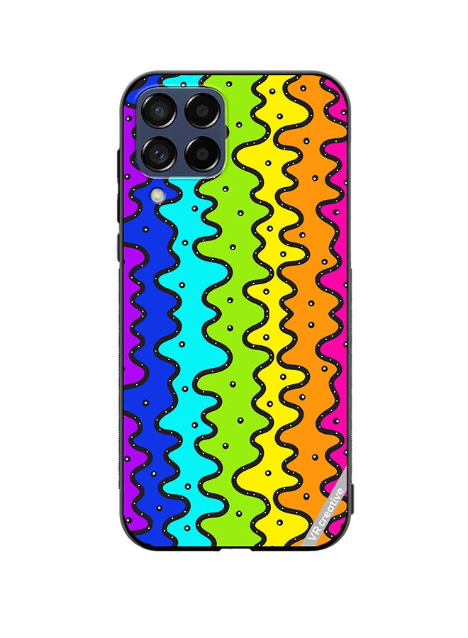 VR CREATIVE Protective Case Cover For Samsung Galaxy M53 Color Strip Design Multicolour - Image 1