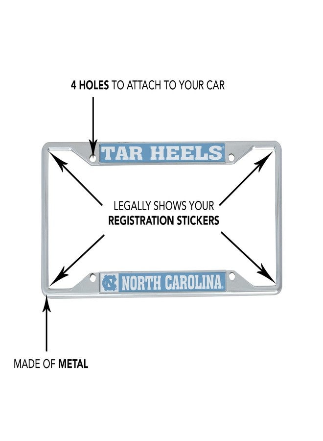 Desert Cactus University of North Carolina Chapel Hill Car Accessories Metal License Plate Frame and Tag Holder for Front or Rear of Car (Mascot) - Image 5