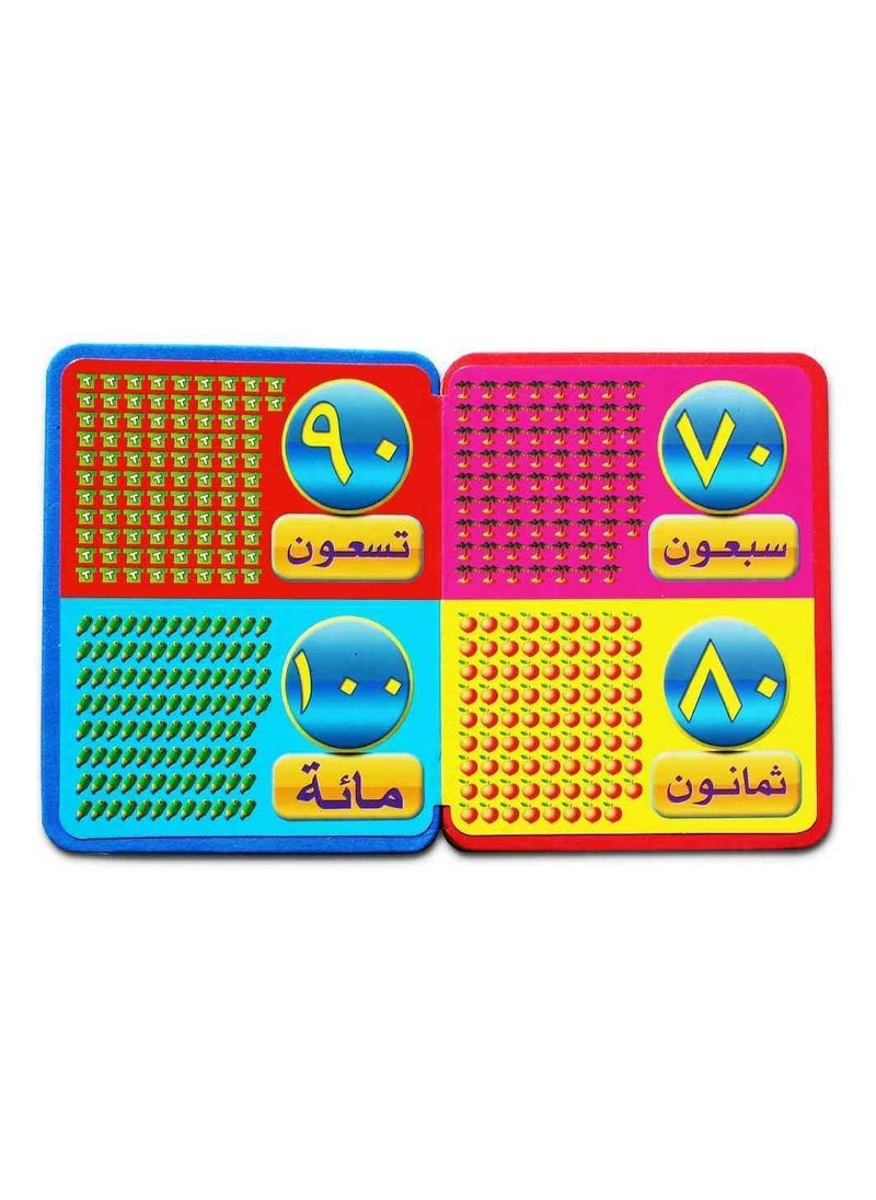 UKR - UKR Educational Soft Book for Kids – Learn Arabic Numbers 1-100 | Safe & Colorful Counting Book for Toddlers | Interactive Early Learning Tool for Preschoolers | Fun Educational Book for Kids' Numeracy Skills - Image 1