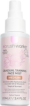 Brushworks بروشوركس بخاخ تان للوجه برونزي متوسط 100 مل - Image 2