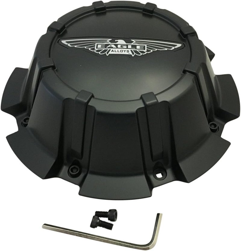 American Eagle Alloy 3274-08 Flat Matte Black Wheel Center Cap