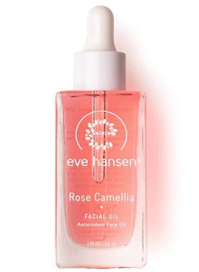 Eve Hansen - Rose Camellia Facial Oil Antioxidant Rich Anti Aging Moisturizer With Rosehip Grapeseed Vitamin E Squalane For Fine Lines Wrinkles And Dry Skin 1.7 Oz - Image 1