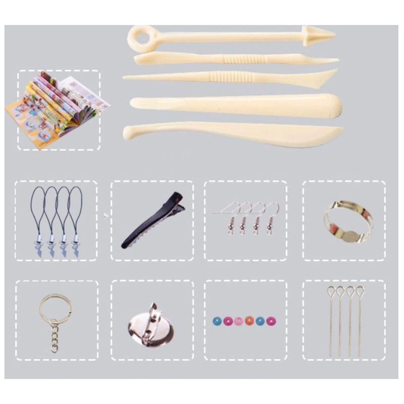 Polymer Clay Kit: 24 Multicolor, Safe Soft Material, Smooth Non-Stick, Easy To Shape - Versatile Craft Supply for Beginner Artists, DIY Gifts, Home Decor & Jewelry Making - Image 2