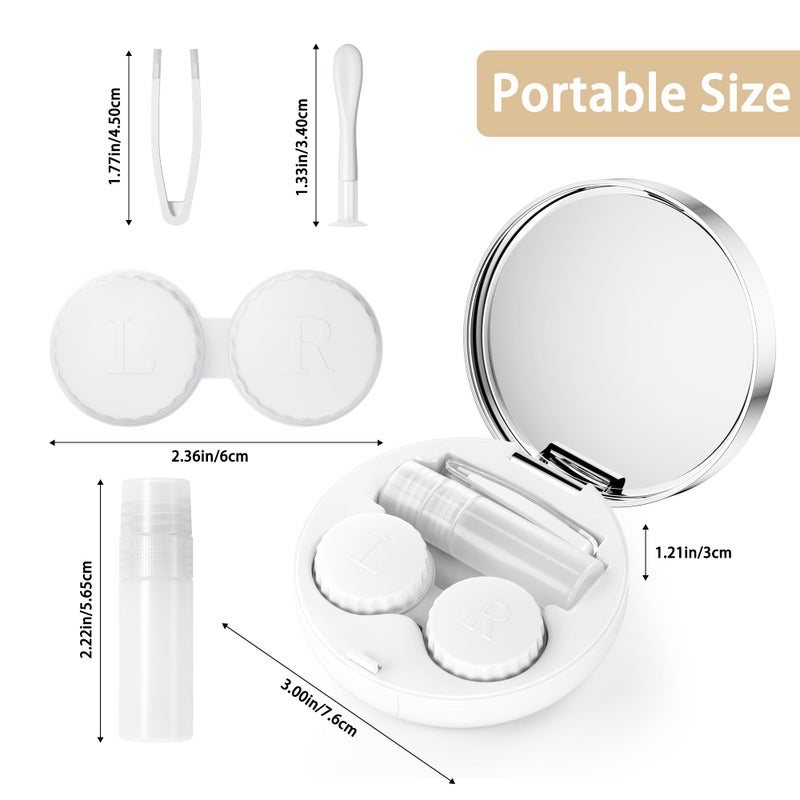 Lishae Contact Lens Case, Travel Contact Lens Cases Cute Contact Case and Solution Perfect for Daily Travel Outdoor - Image 2