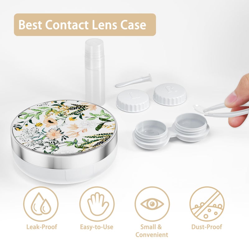 Lishae Contact Lens Case, Travel Contact Lens Cases Cute Contact Case and Solution Perfect for Daily Travel Outdoor - Image 4