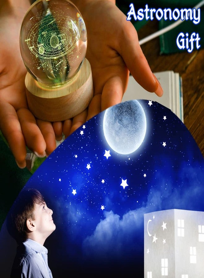 IFOLAINA 3D Solar System Crystal Ball 60mm Universe Gifts with Laser Engraved Model Astronomy Decor and Gift for Kids, Physics Enthusiasts, and Space Model Collectors - Image 5