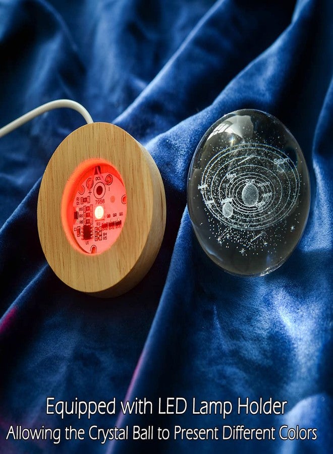 IFOLAINA 3D Solar System Crystal Ball 60mm Universe Gifts with Laser Engraved Model Astronomy Decor and Gift for Kids, Physics Enthusiasts, and Space Model Collectors - Image 4
