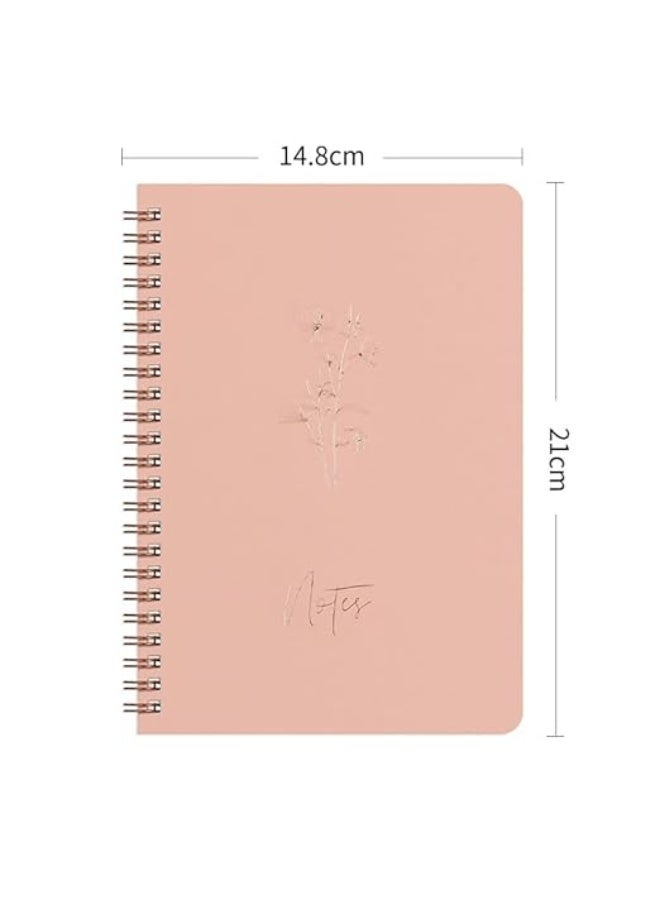 3 دفاتر لولبية، و 60 صفحة، و 120 صفحة، ومذكرات من طراز A5، للاستخدام في العمل والمذكرات -للاستخدام في اللوازم المدرسية والمكتبية - Image 2