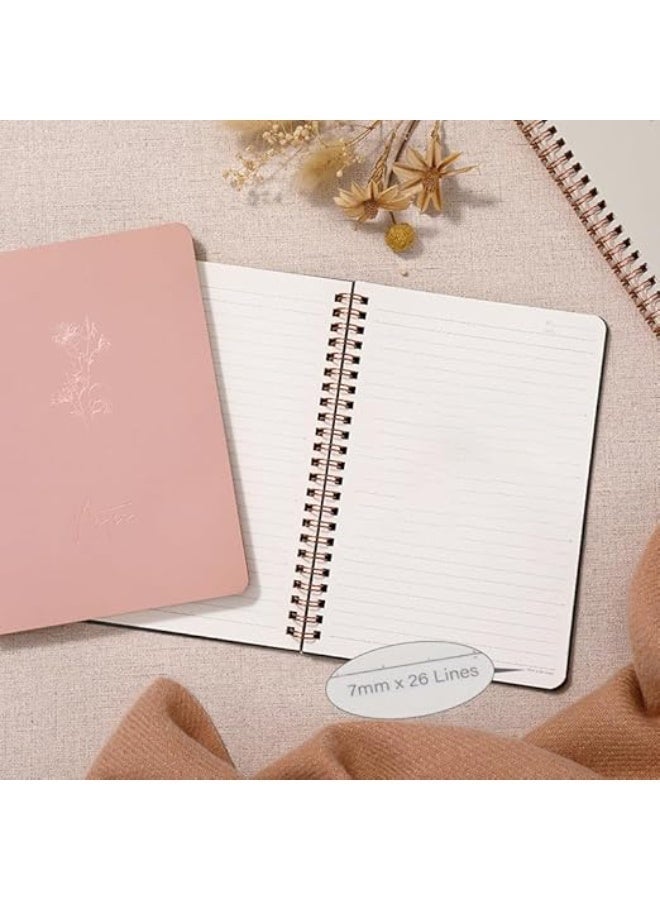 3 دفاتر لولبية، و 60 صفحة، و 120 صفحة، ومذكرات من طراز A5، للاستخدام في العمل والمذكرات -للاستخدام في اللوازم المدرسية والمكتبية - Image 3