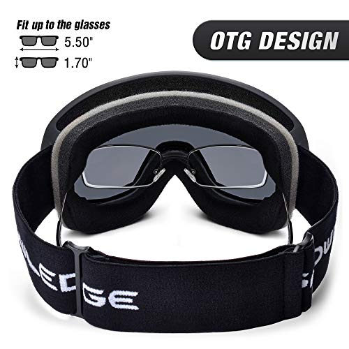Snowledge Ski Goggles for Men Women with 100% UV Protection Anti-Fog Dual Lens, skiing Snowboarding Snowmobile Goggles - Image 3