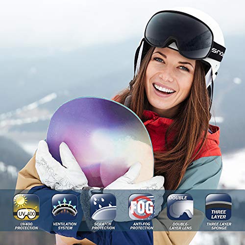 Snowledge Ski Goggles for Men Women with 100% UV Protection Anti-Fog Dual Lens, skiing Snowboarding Snowmobile Goggles - Image 5