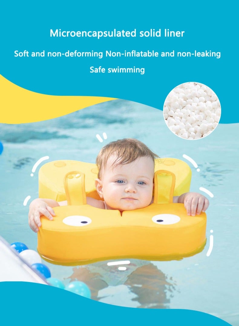 Arabest Children's Inflatable Swim Ring Underarm Ring Baby Inflatable Party Ring Yellow - Image 3