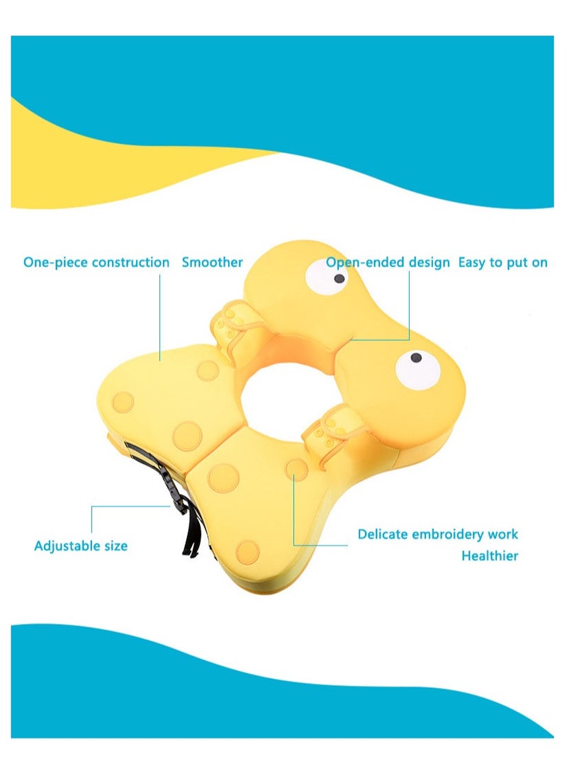 Arabest Children's Inflatable Swim Ring Underarm Ring Baby Inflatable Party Ring Yellow - Image 5