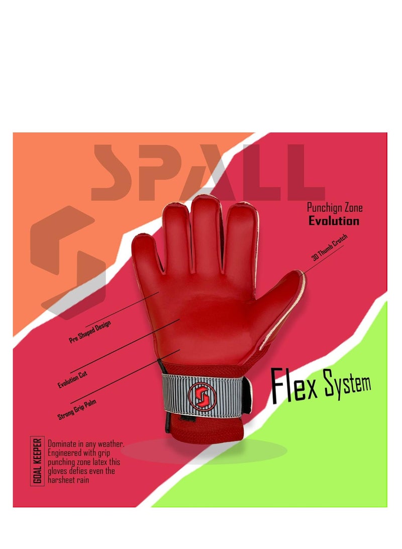 Spall Goalkeeper Gloves With Strong Grip Palms To Give Hand Finger Protection To Prevent Injuries For Football Soccer Goalie Training Gloves - Image 3