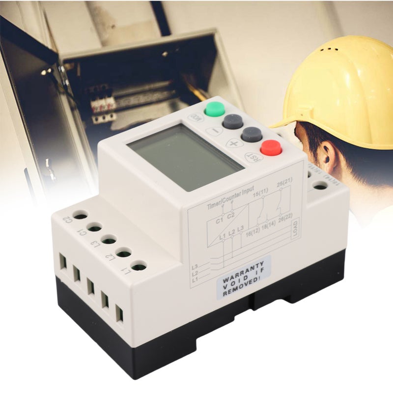 JVR800‑2 Under Over Voltage Protector 3 Phase Voltage Monitoring Sequence Protection Relay - Image 3