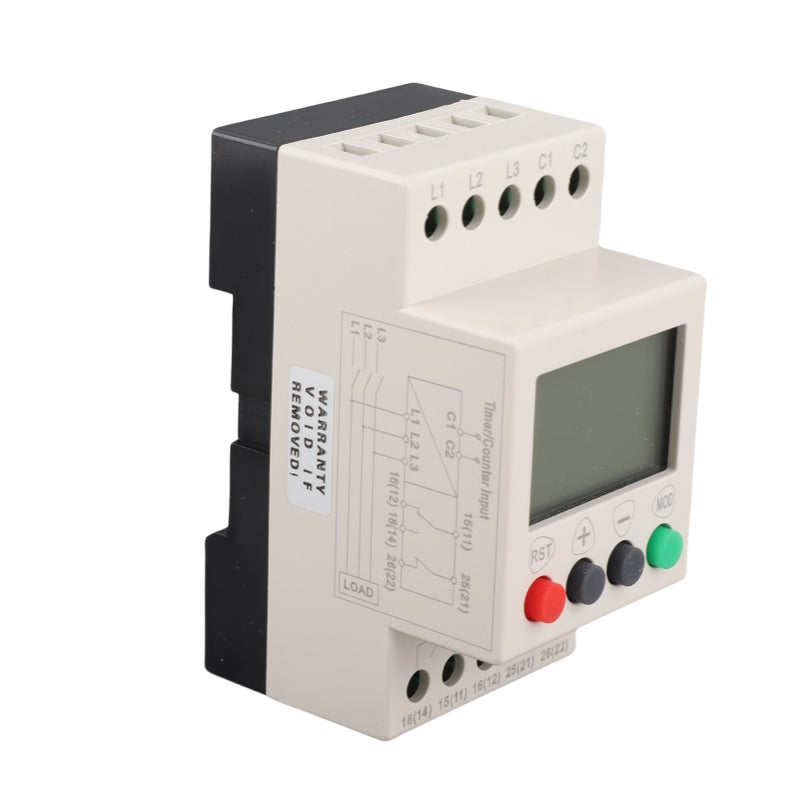 JVR800‑2 Under Over Voltage Protector 3 Phase Voltage Monitoring Sequence Protection Relay - Image 1