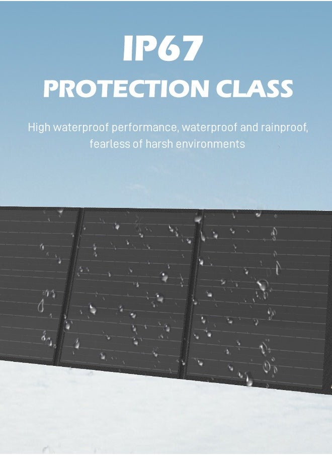 VANPA 100W Portable Solar Panel for Portable Power Station, Foldable Solar Charger Chainable for All VANPA Series Waterproof IP67 for Outdoor Camping  - Image 4
