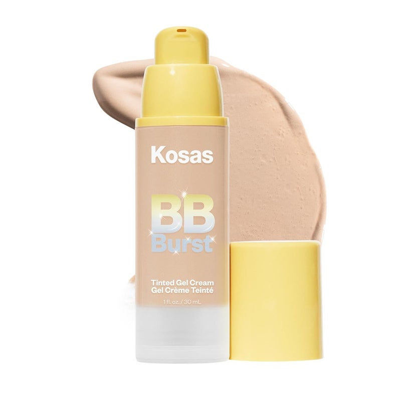 Kosas BB Burst Tinted Face Gel Cream  Supports Healthy Collagen Smoothes Skin Hydrates  Moisturizes  Lightweight Buildable Coverage  Light Medium Neutral Warm 20 1 Oz30 ML