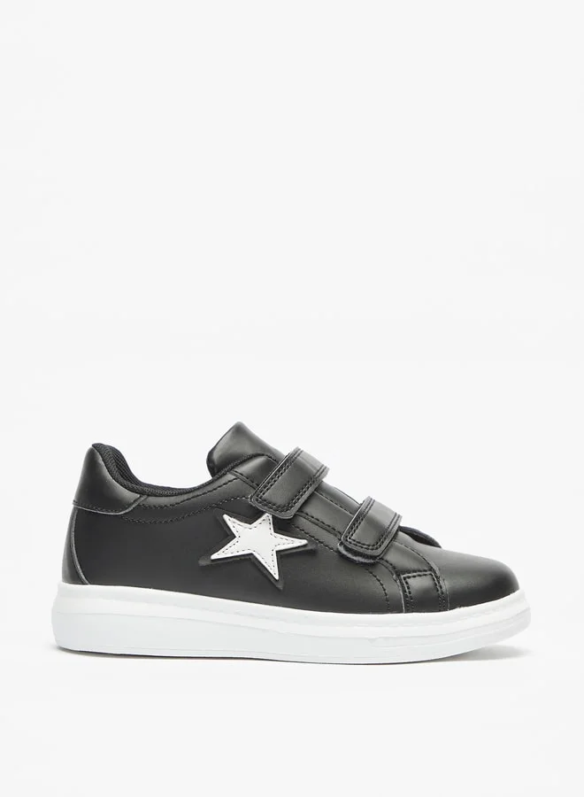 ال بي ال من شو اكسبرس Boys Textured Sneakers with Hook and Loop Closure