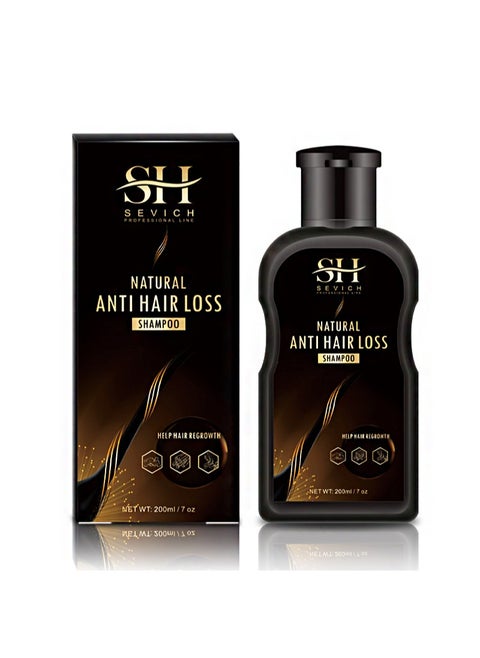 Natural Anti Hair Shampoo 200ml, Anti Hair Loss Recovery Effective Solution, Natural Hair Care Essential Shampoo for Men & Women