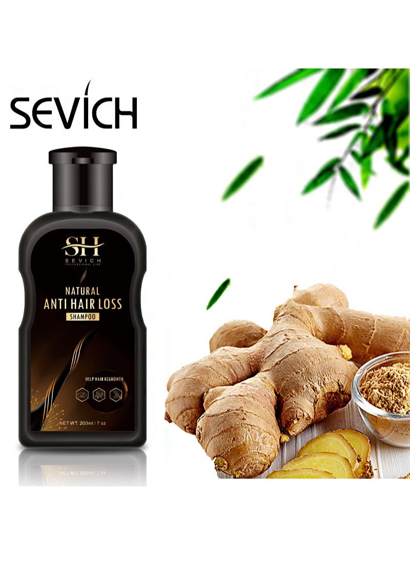 Natural Anti Hair Shampoo 200ml, Anti Hair Loss Recovery Effective Solution, Natural Hair Care Essential Shampoo for Men & Women