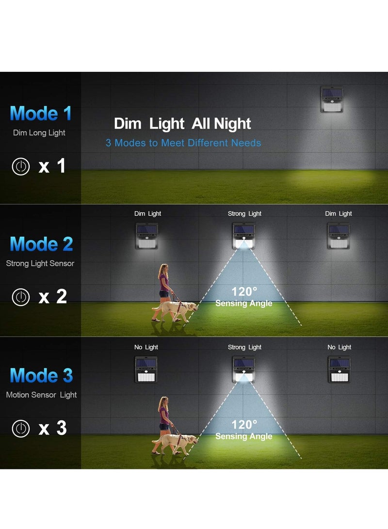 JAJEEK 42-LED Solar Motion Sensor Lights (10-Pack) – Wireless, IP65 Waterproof, 3 Adjustable Modes – Outdoor Security Lighting for Garden, Patio, Fence, Garage – Energy-Efficient & Durable - Image 2