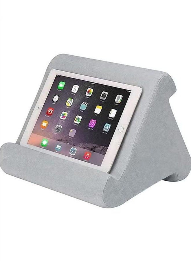 The Soft Pillow Is Ipad, The Multi-Angle Phone Pillow Pillow Holder, The Universal Ipad Tablet Computer Reading Stand Pillow Holder Is Ipad, Tablet Computer, Smart Phone, Gray - Image 1