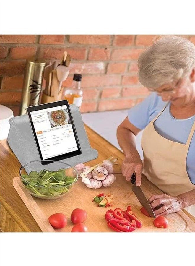 The Soft Pillow Is Ipad, The Multi-Angle Phone Pillow Pillow Holder, The Universal Ipad Tablet Computer Reading Stand Pillow Holder Is Ipad, Tablet Computer, Smart Phone, Gray - Image 3