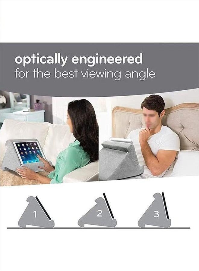 The Soft Pillow Is Ipad, The Multi-Angle Phone Pillow Pillow Holder, The Universal Ipad Tablet Computer Reading Stand Pillow Holder Is Ipad, Tablet Computer, Smart Phone, Gray - Image 4