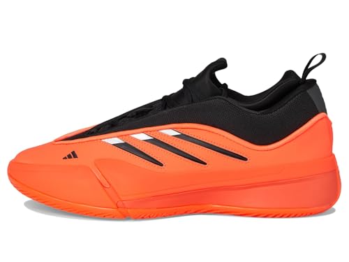 adidas Unisex Dame 9 Basketball Sneaker, Solar Red/Black/Lucid Lemon, 7 US Men - Image 5