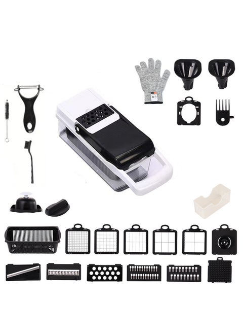 25-Piece Multifunctional Vegetable Chopper Cutter Slicer And Dicer Tool