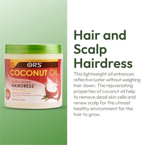 ORS Coconut Oil Hairdress for Hair and Scalp 5.5 oz (Pack of 1) - Image 2