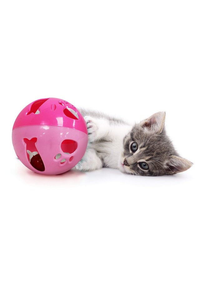 Pets First Large Size Cat Ball with Bell Toy for Cats Kittens and Other Animals - Hours of Play for Pets, Large Size for Extra Fun, Rings As It Moves