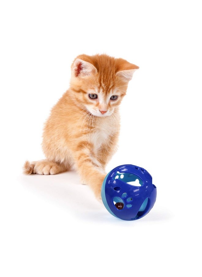 Pets First Large Size Cat Ball with Bell Toy for Cats Kittens and Other Animals - Hours of Play for Pets, Large Size for Extra Fun, Rings As It Moves