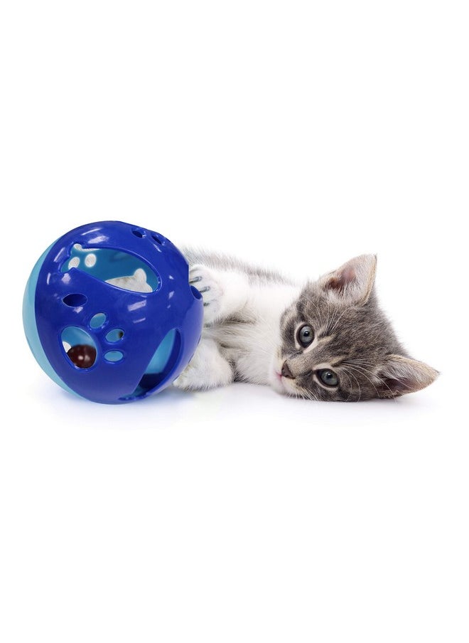 Pets First Large Size Cat Ball with Bell Toy for Cats Kittens and Other Animals - Hours of Play for Pets, Large Size for Extra Fun, Rings As It Moves
