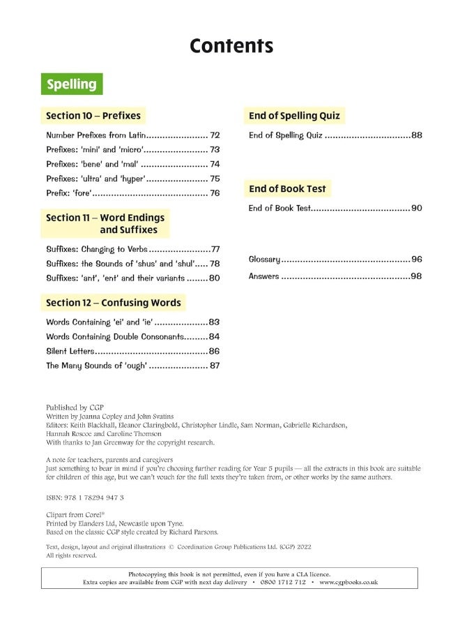 New KS2 English Year 5 Stretch Grammar, Punctuation & Spelling Targeted Question Book (w/Answers) - Image 4
