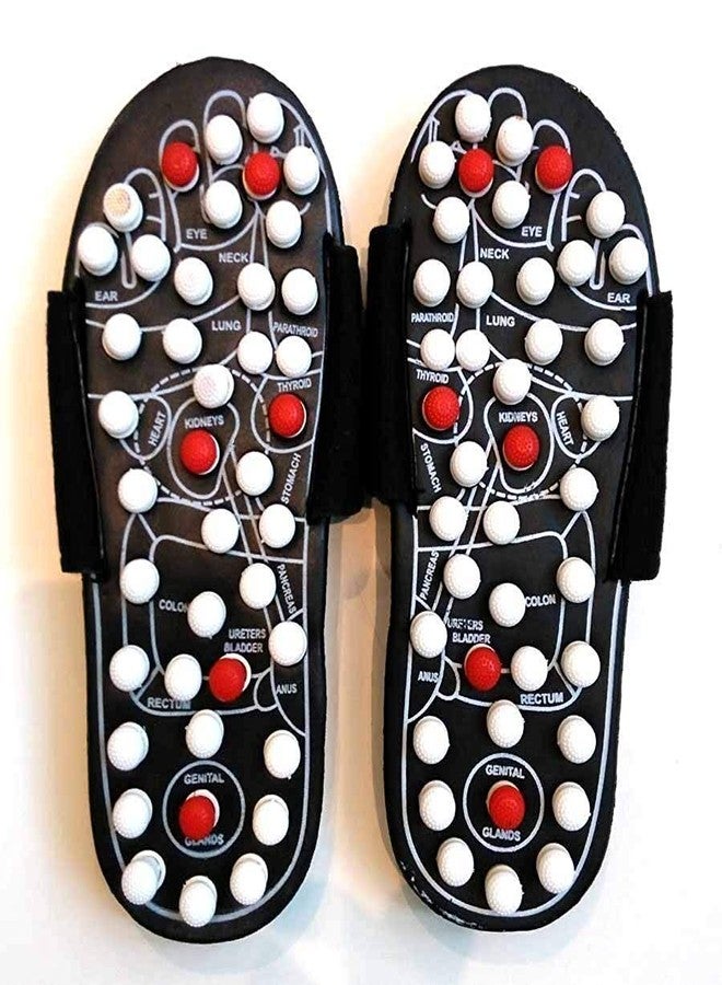 EASY SHOPE Acupressure Spring Paduka Slipper and Magnetic Full Body Massage (Multicolored, Free Size, 1 pair) - Image 2