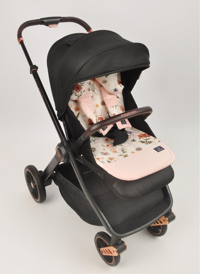 Babydream double sided stroller pad-Pink - Image 2