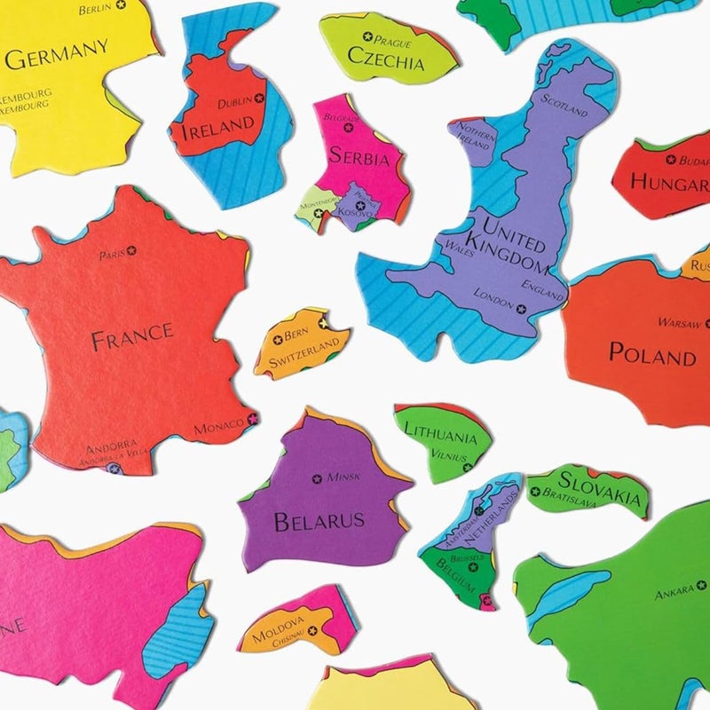 GeoToys GeoPuzzle Europe - 58 Piece Geography Jigsaw Puzzle for Kids Ages 6-9 - Image 4