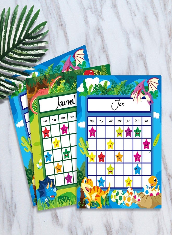 Gethelud 66 Pack Teacher Incentive Reward Chart Dinosaur World with 2024 Star Stickers - Image 4