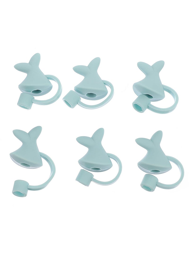 سيوسي 6 Pcs Straw Dust Plug Leakproof Straw, Decor Straw Protector Silicone Straw, For Tumblers Dust Proof Drinking Straw Caps For Reusable Straws Tips Lids - Image 1