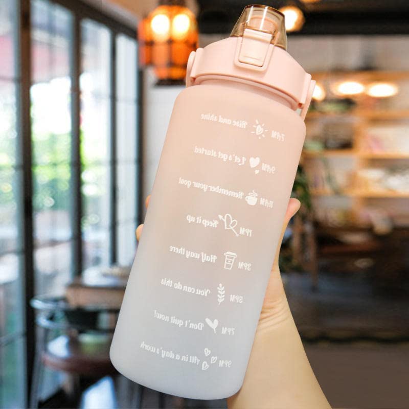 GALV Set of 3 Water Bottle with Motivational Time Marker Leakproof Durable NonToxic Sipper Water bottle for office School Gallon Water bottle for gym Multicolour - Image 2