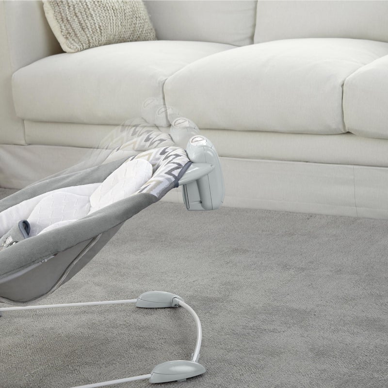 Ingenuity SmartBounce Automatic Baby Bouncer Seat with White Noise, Music, Toy Bar & 2 Plush Infant Toys, 0-6 Months Up to 20 lbs (Braden) - Image 4