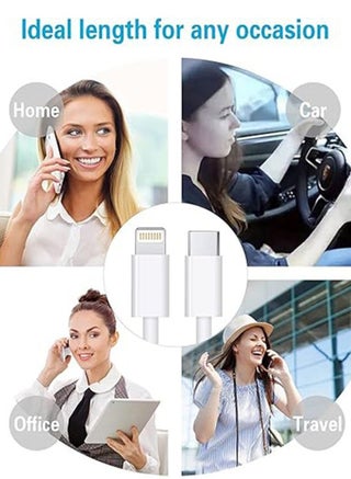 كابل شاحن iPhone بطول 1.5 متر [معتمد من MFi] كابل USB C إلى Lightning شحن سريع وتوصيل طاقة PD 20 وات كابل iPhone لـ iPhone 14/14 Pro/14 Plus/14 Pro Max، iPad Pro، iPhone 8-13 جميع السلاسل - view 5