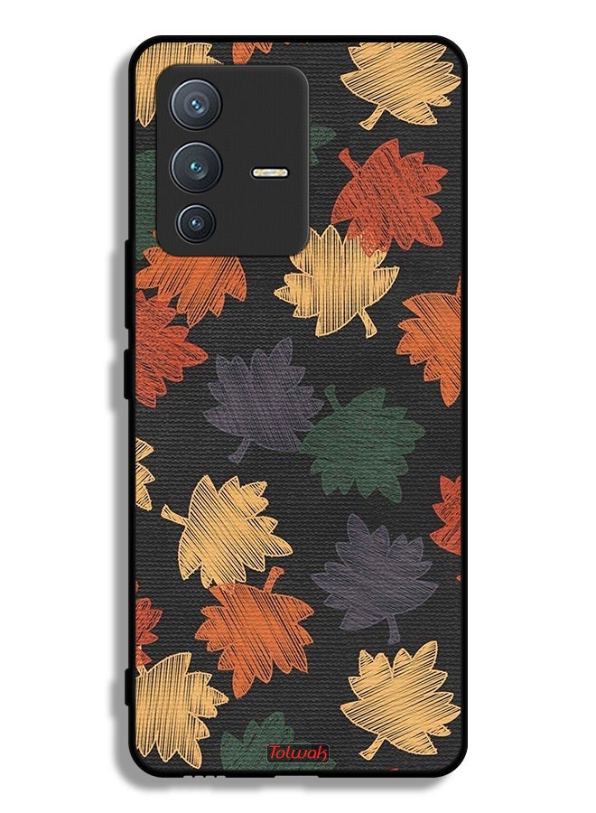 Tolwak Vivo S12 Pro 5G Protective Case Cover Autumn Leaves Art - Image 1