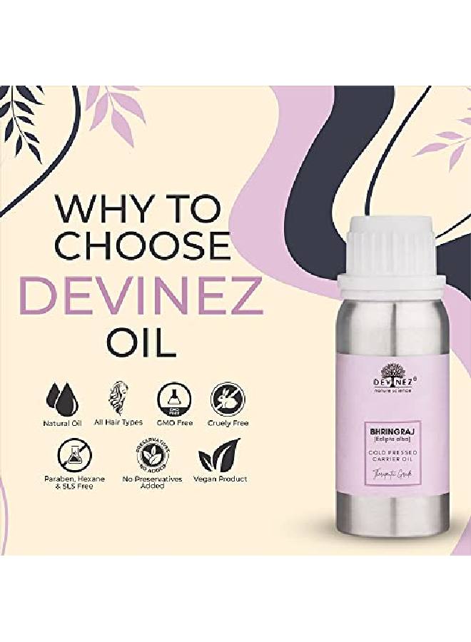 Devinez Bhringraj ColdPressed Oil 100ml 100% Pure l Undiluted For Hair Care - Image 4