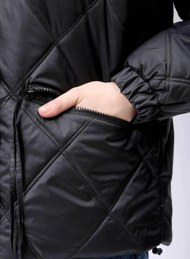Freehand  Women Relaxed Fit Solid Quilted Jacket for Women | Best Price UAE